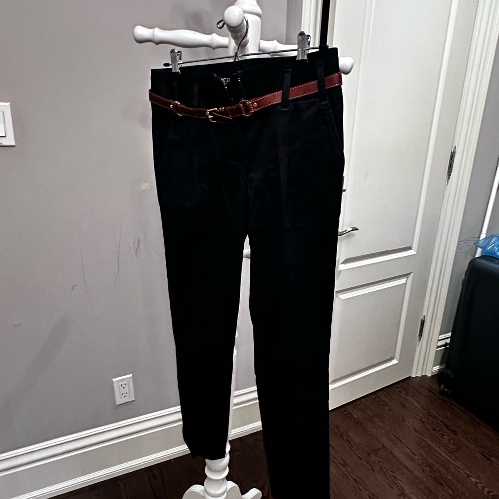 Black Pants with Brown Belt